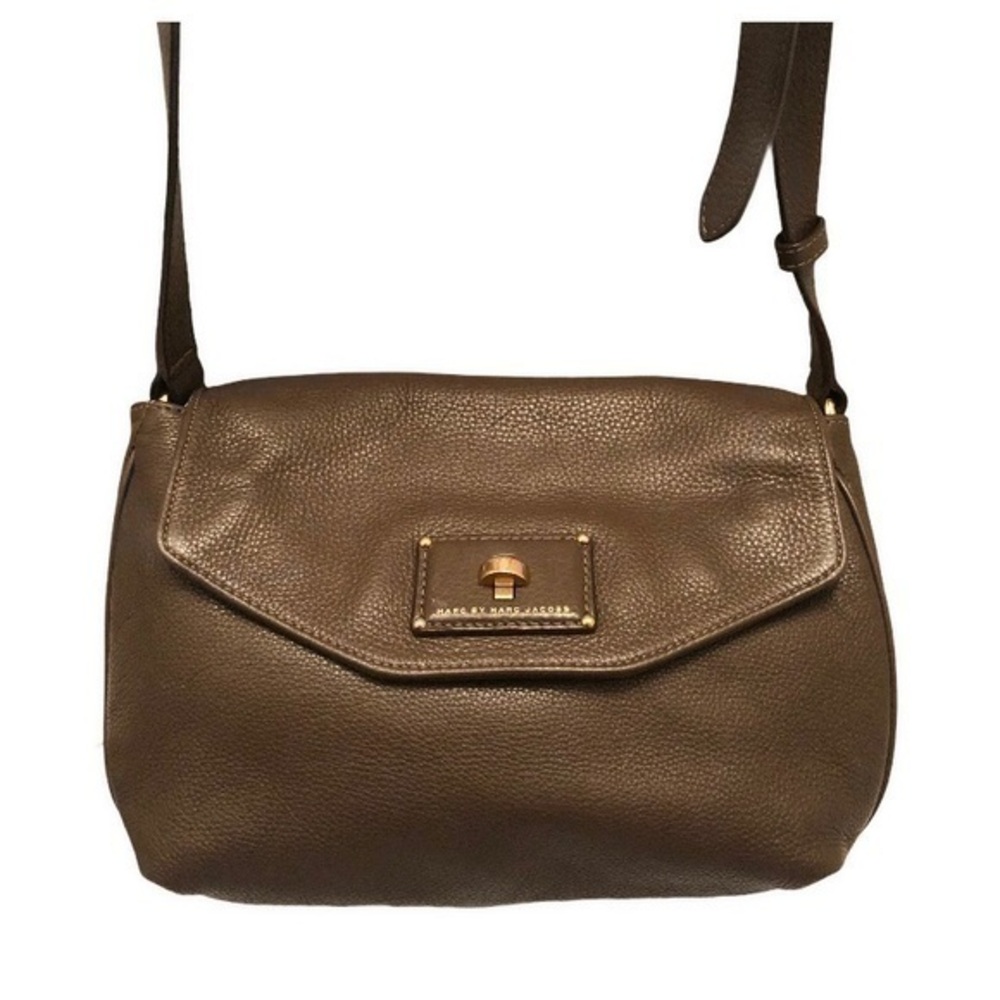 Marc by Marc Jacobs brown leather shoulder bag